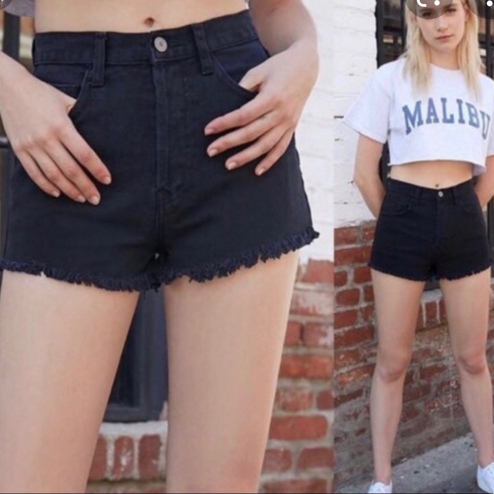 Brandy Melville Dark Indigo Denim Shorts